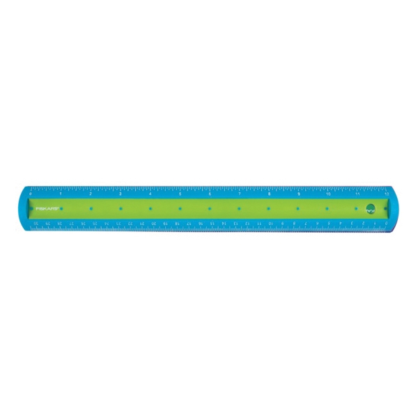 Fiskars 12-87107097J Soft Grip Ruler, Centimeters, Inches Graduation - 4