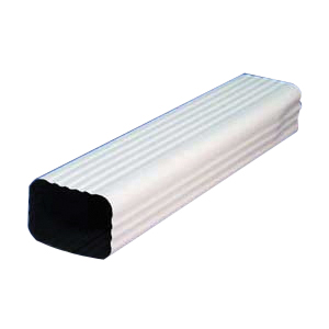 Amerimax 27075 K Style Downspout Extension, 15 in L Extended, Aluminum, White, For: 2 x 3 in Downspouts and Elbows - 1