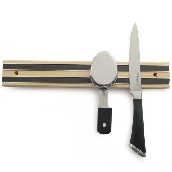 Norpro 21 Magnetic Knife Bar, Wood, 12 x 2 x 1 in Dimensions - 2