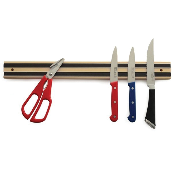 Norpro 22 Magnetic Knife Bar, Wood, 18 x 2 x 1 in Dimensions - 2