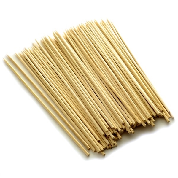 Norpro 194 Skewer, 9 in OAL, Bamboo Head, Brown - 2