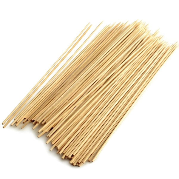Norpro 195 Disposable Skewer, 12 in OAL, Bamboo Head - 2