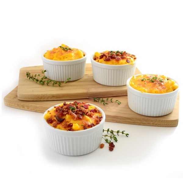 Norpro 260 Ramekin, 8 oz, Porcelain, White, 4 in Dia, 1-3/4 in H - 3