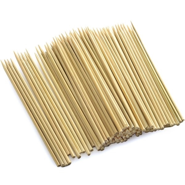 Norpro 1936 Skewer, 6 in OAL, Bamboo Head - 2