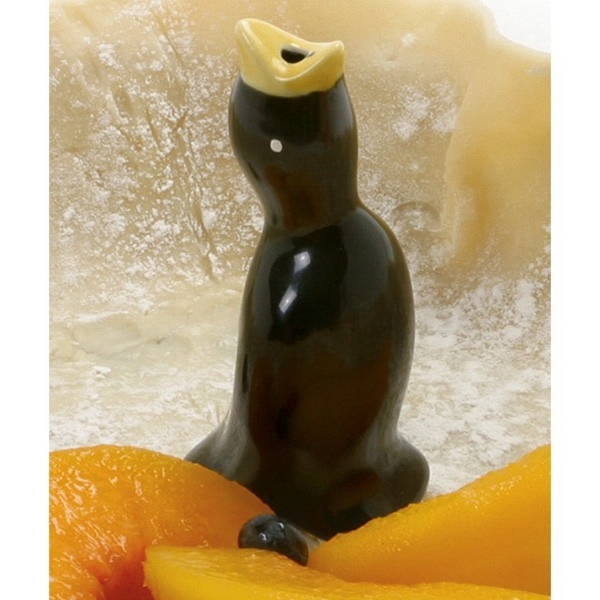 Norpro 3262 Pie Bird, 1-3/4 in L, 1-3/4 in W, 3-1/2 in H, Ceramic, Black - 3