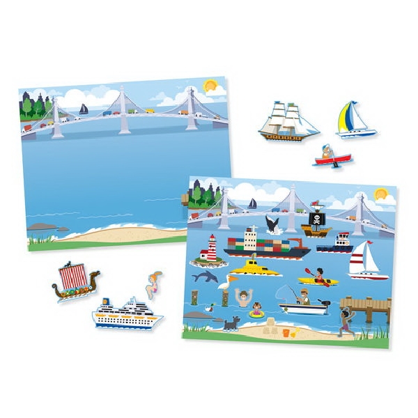 Melissa & Doug 4199 Vehicle Sticker Pad, Reusable, 165-Piece - 4