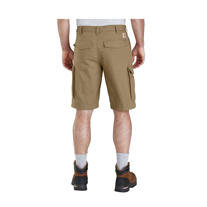 Carhartt 103542-25331A Cargo Shorts, 31 in, Cotton/Spandex Canvas, Dark Khaki - 1