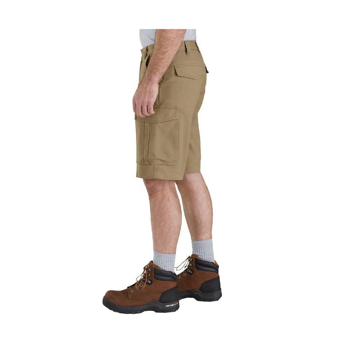 Carhartt 103542-25331A Cargo Shorts, 31 in, Cotton/Spandex Canvas, Dark Khaki - 3