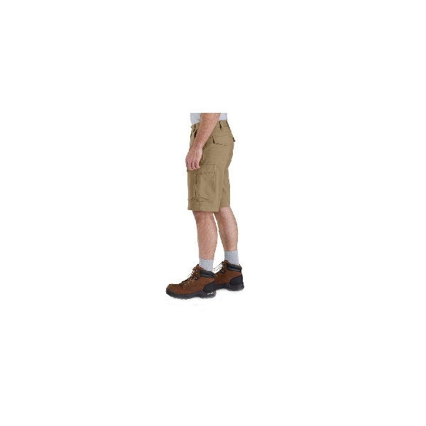 Carhartt 103542-253-38 Cargo Shorts, 38 in, Cotton/Elastane, Dark Khaki - 5