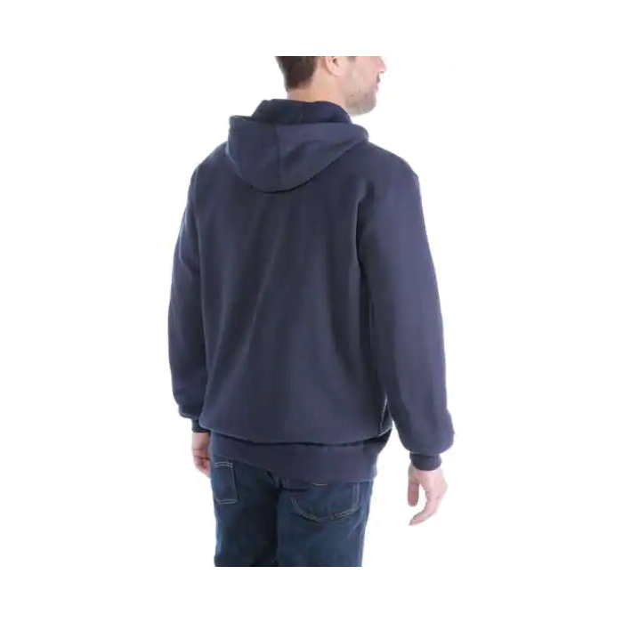 Carhartt K122-472REG2XLA Sweatshirt, 2XL, Carhartt Logo Print/Pattern, New Navy, Regular, Cotton/Polyester, 2-Pocket - 2