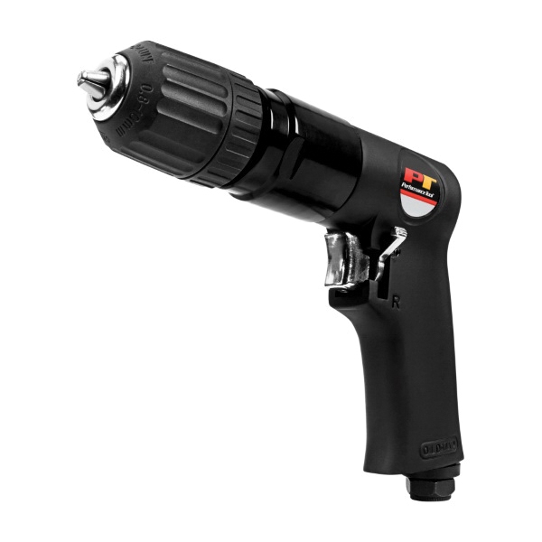 Performance Tool M648 Air Drill, 3/8 in Chuck, Keyless Chuck, 1800 rpm No Load, 4 cfm Air - 3