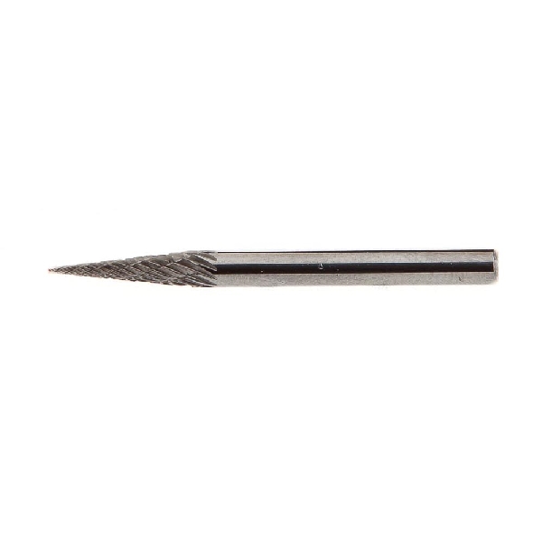 Forney 60138 Die Grinder Bit, Taper Cutting Edge, 1/8 in Dia Cutting, 1/4 in Shank, Tungsten Carbide Cutting Edge - 2