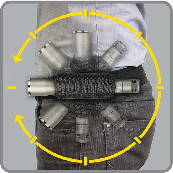 Nite Ize LHS-03 Flashlight Holster, Foam, Black, For: Nite Ize AA, L123, C and D Cell Flashlight - 5