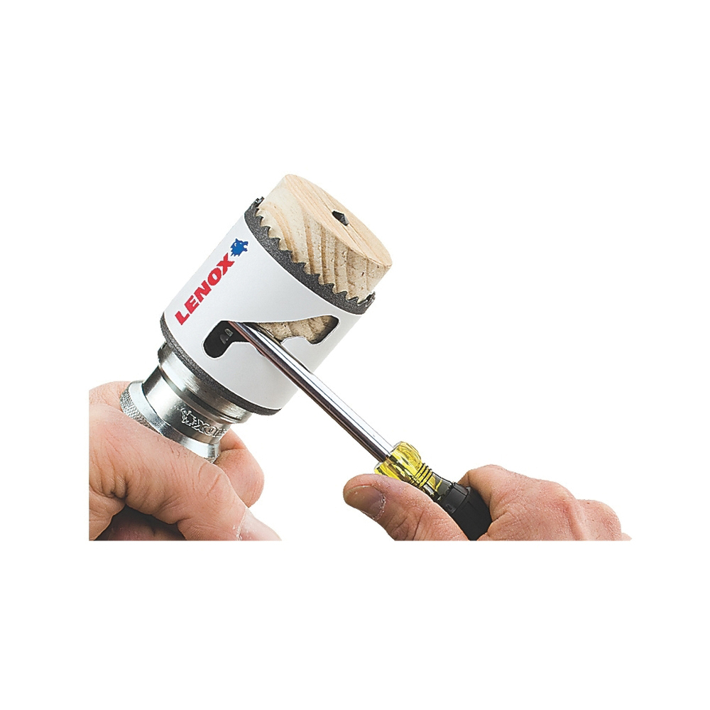 Lenox Speed Slot 3006060L Hole Saw, 3-3/4 in Dia, 1-7/8 in D Cutting, 5/8-18 Arbor, 4/5 TPI, Bi-Metal Cutting Edge - 3