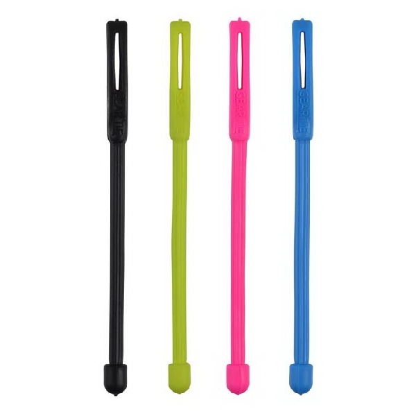 Gear Tie GTK3-A1-4R7 Twist-Tie, 0.2 in Dia, 1/4 in W, 3 in L, Rubber/Steel, Assorted - 2