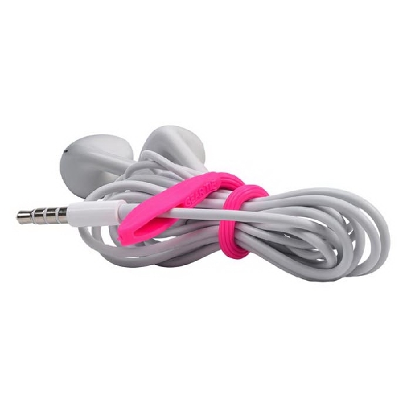 Gear Tie GTK3-A1-4R7 Twist-Tie, 0.2 in Dia, 1/4 in W, 3 in L, Rubber/Steel, Assorted - 5