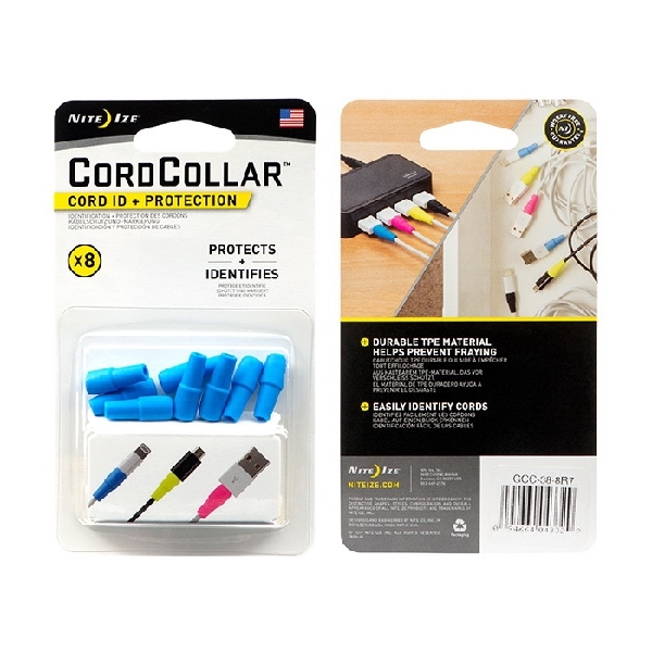 Nite Ize GCC-A1-8R7 Cord ID and Protection, 0.82 in L, 0.3 in W, TPE - 4
