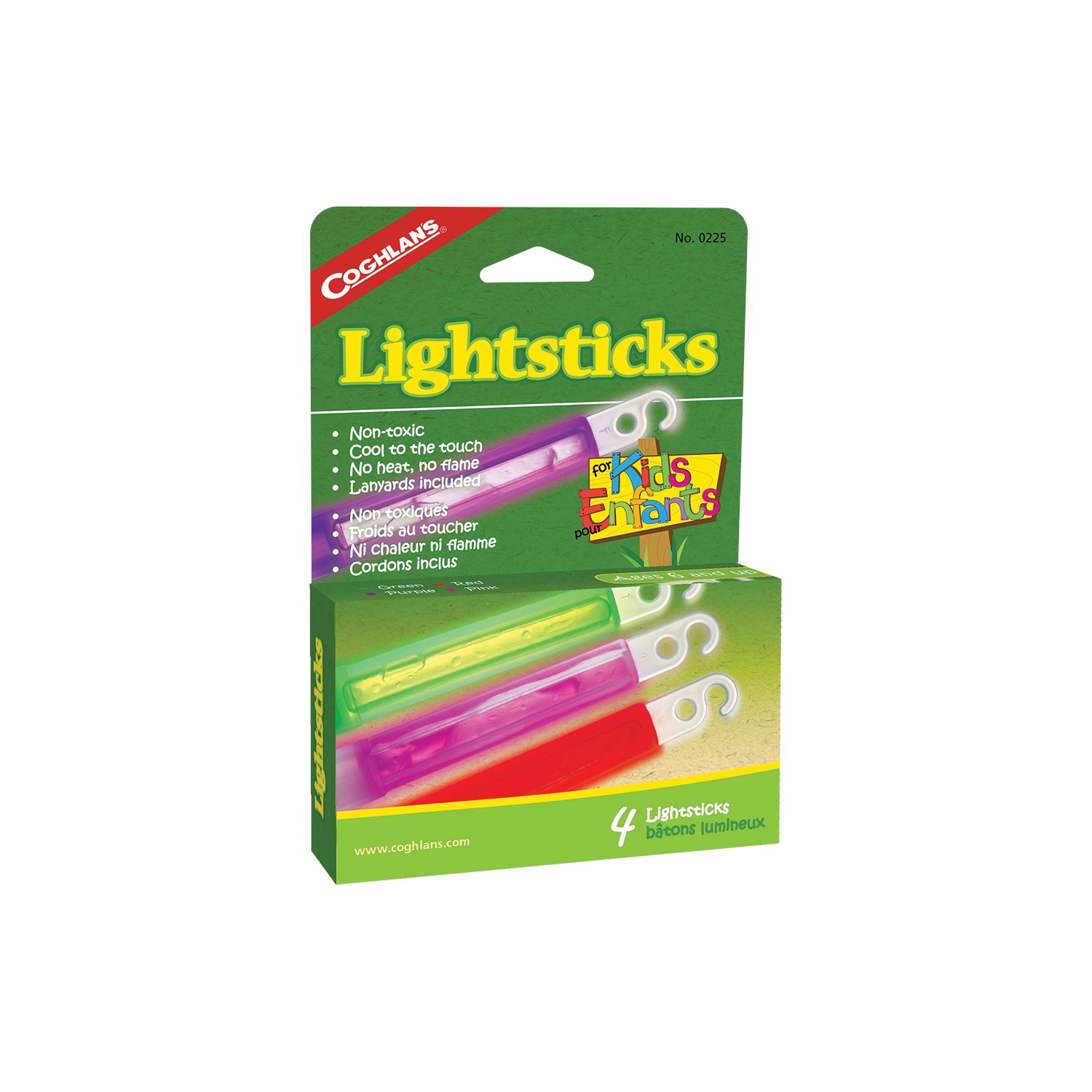 Coghlan's 0225 Light Stick, Assorted, 4/PK - 2