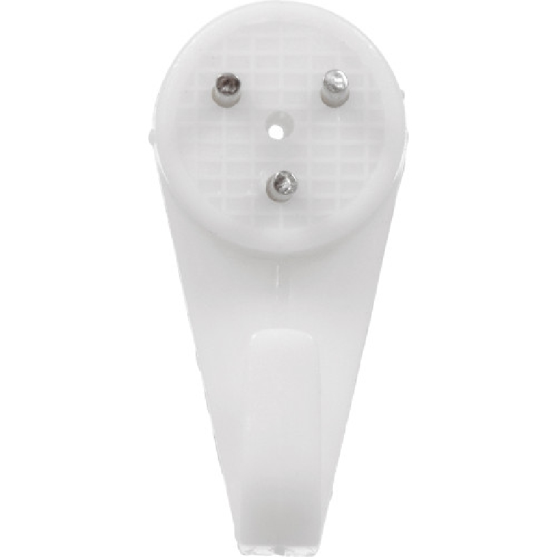 Hillman 121121 Hardwall Hook, 10 lb, Plastic, White, Nail - 4