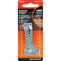 OOK 121136 Self-Leveling Sawtooth Hanger, Steel, Zinc - 1