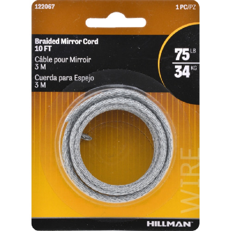 Hillman 122067 Picture Hanging Wire, 10 ft L, Galvanized - 2