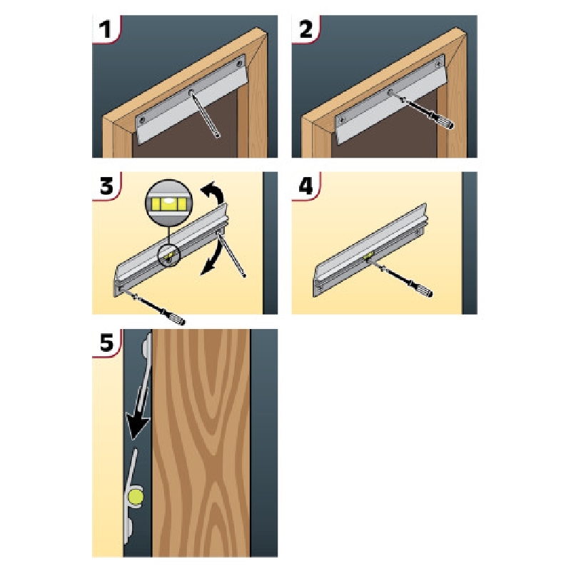 Hillman 122374 Hangman Hanging System, 300 lb, Aluminum - 4