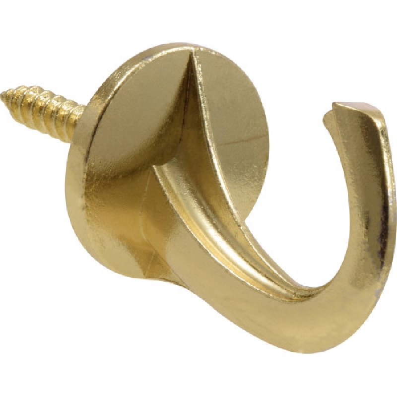 Hillman 122408 Versa Ceiling Hook, Brass, 1/PK - 4