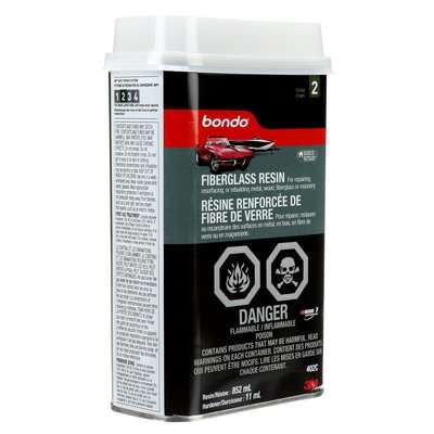 Bondo 402C Fiberglass Resin, Liquid, Pungent Organic, 30 oz Can - 2