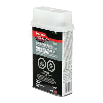 Bondo 401C Fiberglass Resin, 15 oz Can, Liquid, Pungent Organic - 2