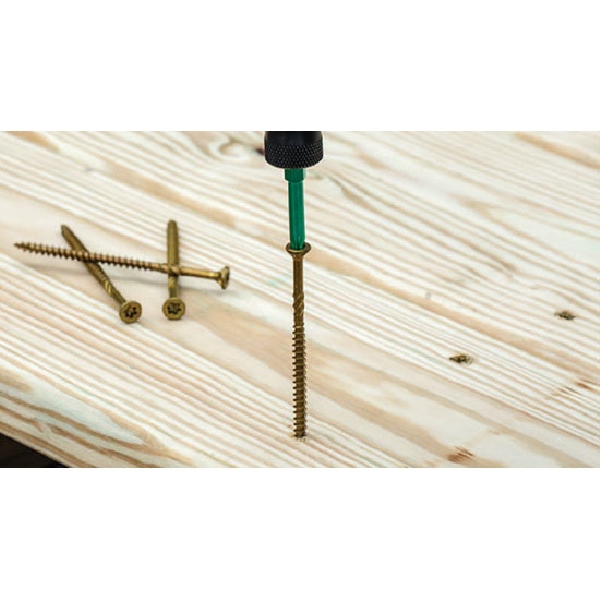 GRK Fasteners R4 RS9134B Screw, #9 Thread, 1-3/4 in L, W-Cut Thread, Countersunk Head, Star Drive, Steel - 4