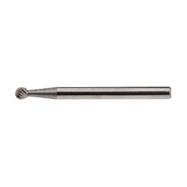 Forney 60135 Die Grinder Bit, Ball Cutting Edge, 1/8 in Dia Cutting, 1/4 in Shank, Tungsten Carbide Cutting Edge - 2