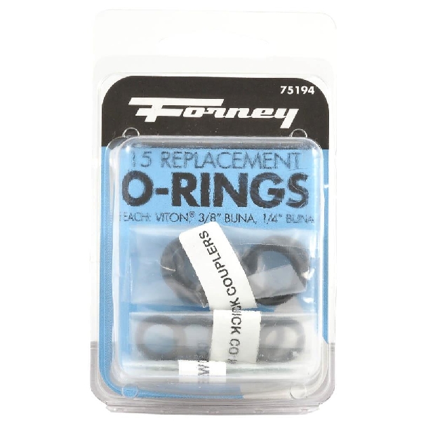 Forney 75194 O-Ring Set, Rubber - 2