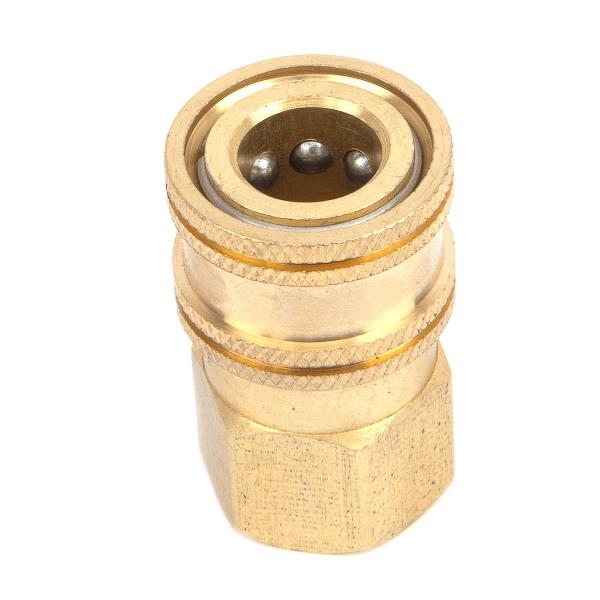 Forney 75127 Quick Coupler, 1/4 in Connection, FNPT, Brass - 3