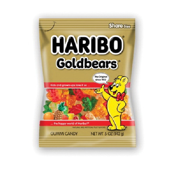 Haribo 31220 Gummi Candy, Lemon, Orange, Pineapple, Raspberry, Strawberry Flavor, 4.5 oz Bag - 2