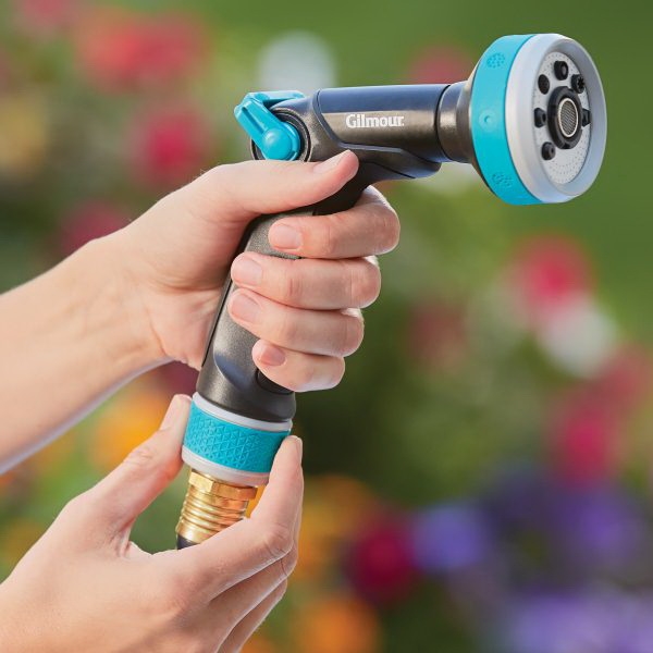 Gilmour Mfg 843122-1001 Watering Nozzle, 100 psi Pressure, 8.5 in L x 2.63 in W x 5.38 in H Dimensions, 3/4 in - 4