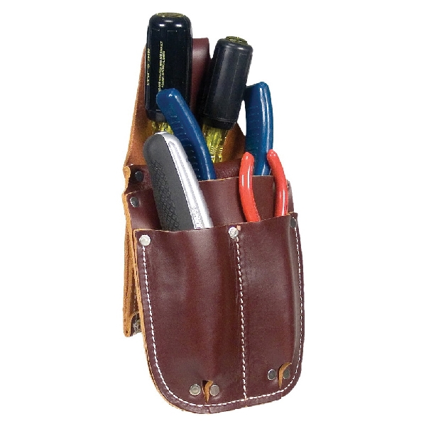 Occidental Leather 5057 Pocket Caddy, 4-Compartment, Leather, Brown - 2