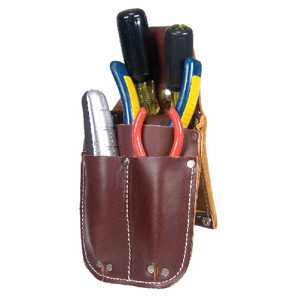 Occidental Leather 5057 Pocket Caddy, 4-Compartment, Leather, Brown - 3