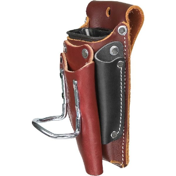 Occidental Leather 5520 5-in-1 Tool Holder, 5-Pocket, Leather, Black/Brown, 3-1/2 in W, 7-3/4 in H - 3