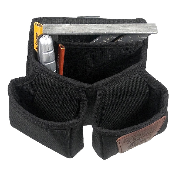 Occidental Leather 9504 Double Clip-On Pouch, 7-Pocket, Leather/Nylon, 7-1/2 in W, 6 in D - 2