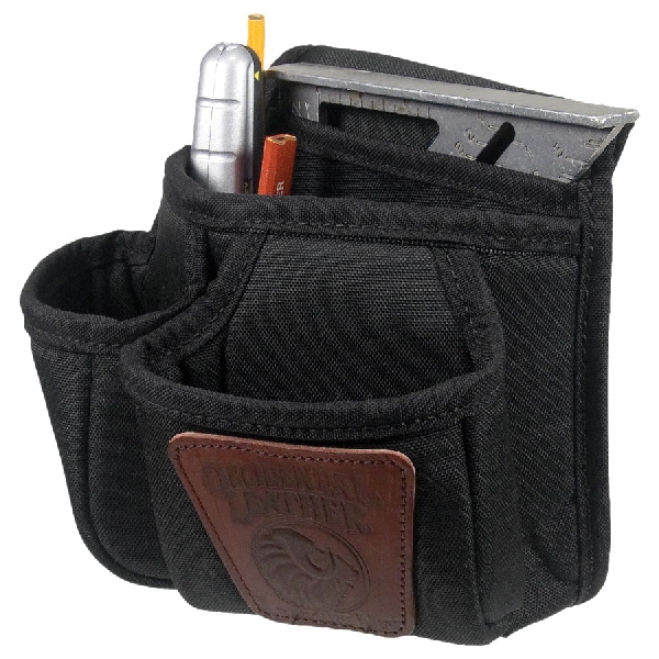 Occidental Leather 9504 Double Clip-On Pouch, 7-Pocket, Leather/Nylon, 7-1/2 in W, 6 in D - 3