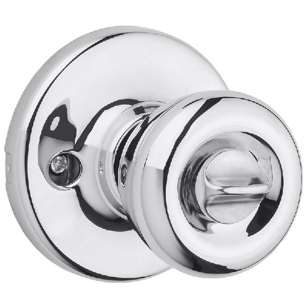 Kwikset Tylo Series 400T 26D CP 6AL RCS Entry Knob, Knob Handle, Polished Chrome, KW1 Keyway, 3 Grade - 2