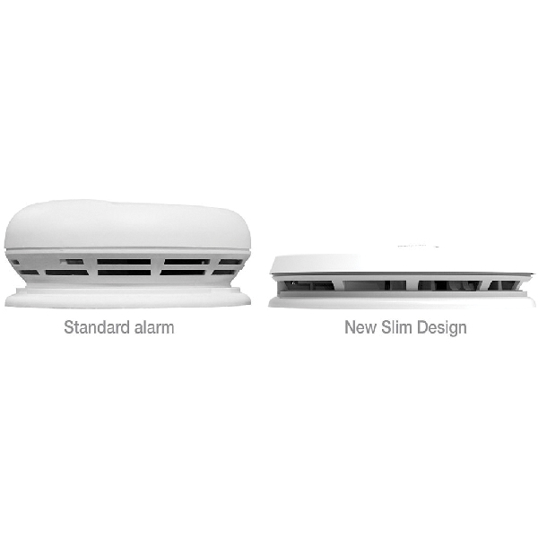 First Alert 1039852 Smoke Alarm, 3 V, Photoelectric Sensor, 85 dB, Alarm: Audible, Ceiling, Wall, White - 2