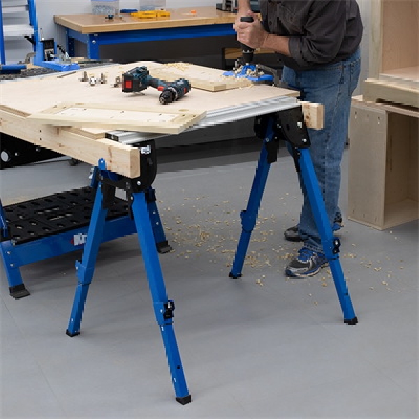 Kreg KWS500 Track Sawhorse, 2200 lb, Aluminum/Steel - 5