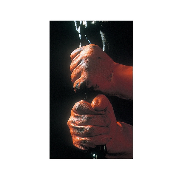 Atlas 620M Work Gloves, M, 12 in L, Long Cuff, PVC, Orange - 3