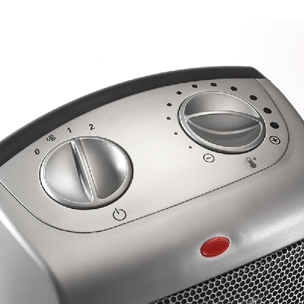 Lasko 754200 Ceramic Heater with Adjustable Thermostat, 12.5 A, 120 V, 1500 W, 300 sq-ft Heating Area, Charcoal - 2