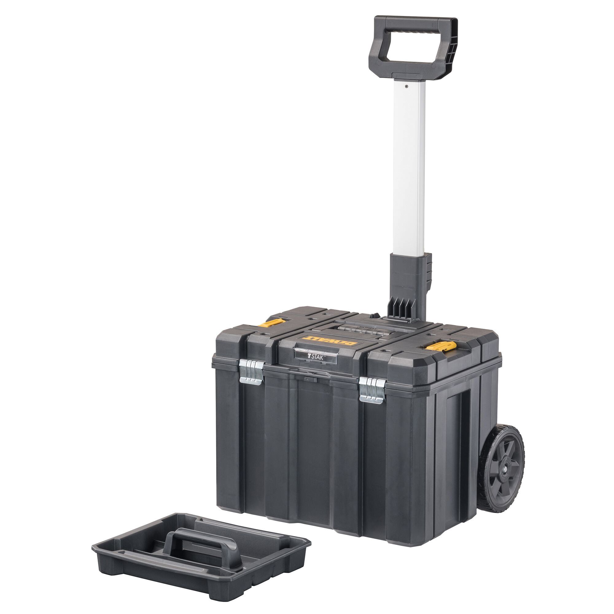 DEWALT TSTAK Series DWST17820 Mobile Storage Deep Box, 66 lb, Plastic, Black, 20 in L x 17 in W x 29 in H Outside - 2