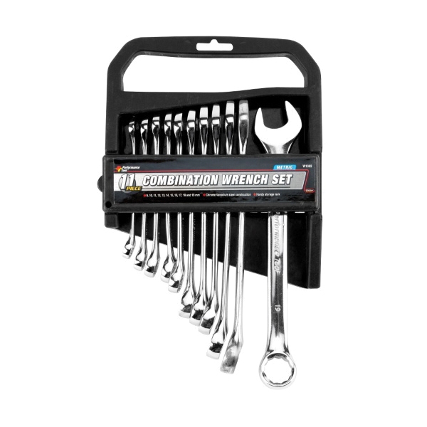 Performance Tool W1062 Wrench Set, 11-Piece, Chrome Vanadium Steel, Specifications: Metric Measurement - 2