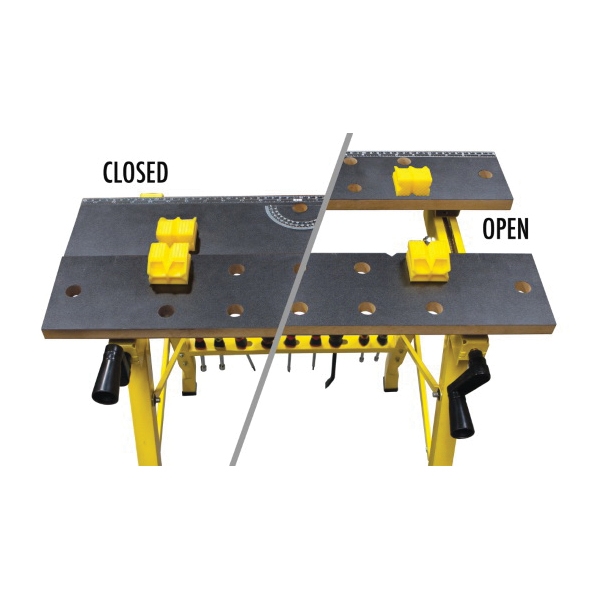 Performance Tool W54025 Drill Press, 25 in OAW, 31 in OAH, 23-7/8 in OAD, 200 lb Capacity, Yellow - 2