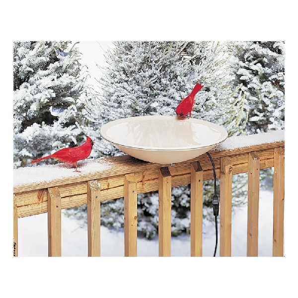 API 650 Heated Bird Bath, 20 in L, 20 in W, 4 in H, Plastic - 2