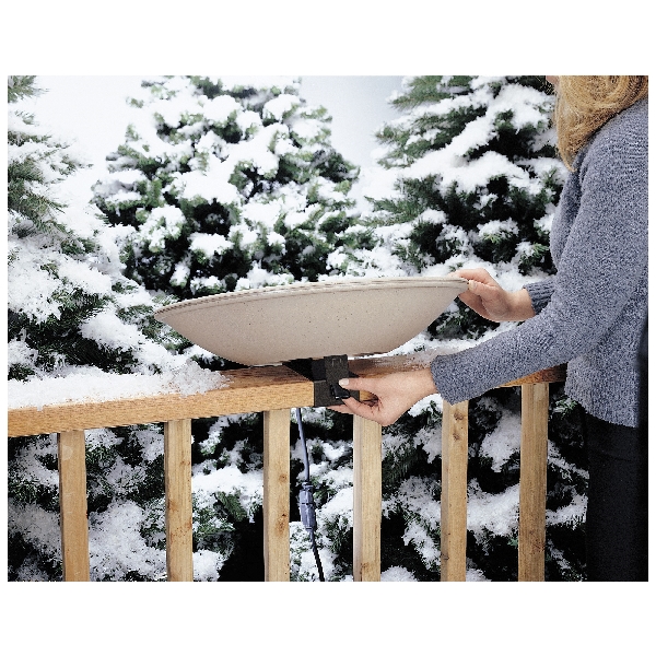API 650 Heated Bird Bath, 20 in L, 20 in W, 4 in H, Plastic - 4